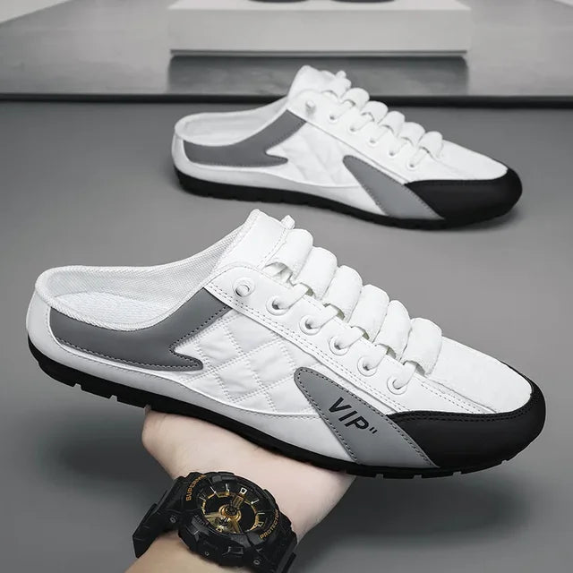 Backless Slip-On Shoes for Men