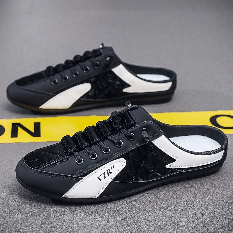 Backless Slip-On Shoes for Men