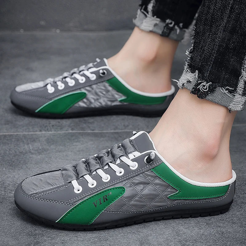 Backless Slip-On Shoes for Men