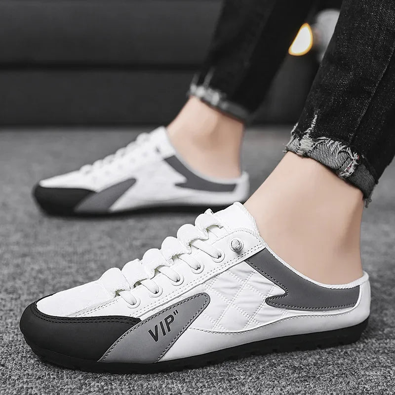 Backless Slip-On Shoes for Men