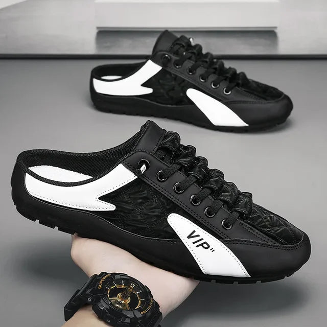 Backless Slip-On Shoes for Men
