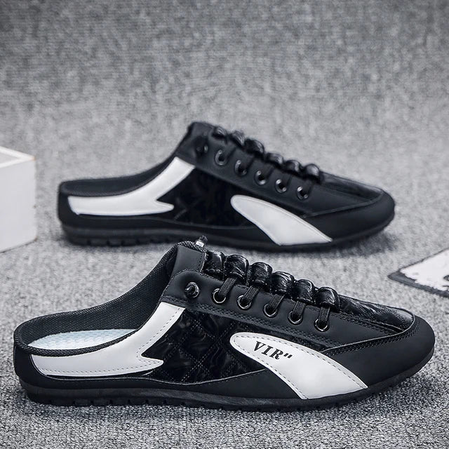 Backless Slip-On Shoes for Men
