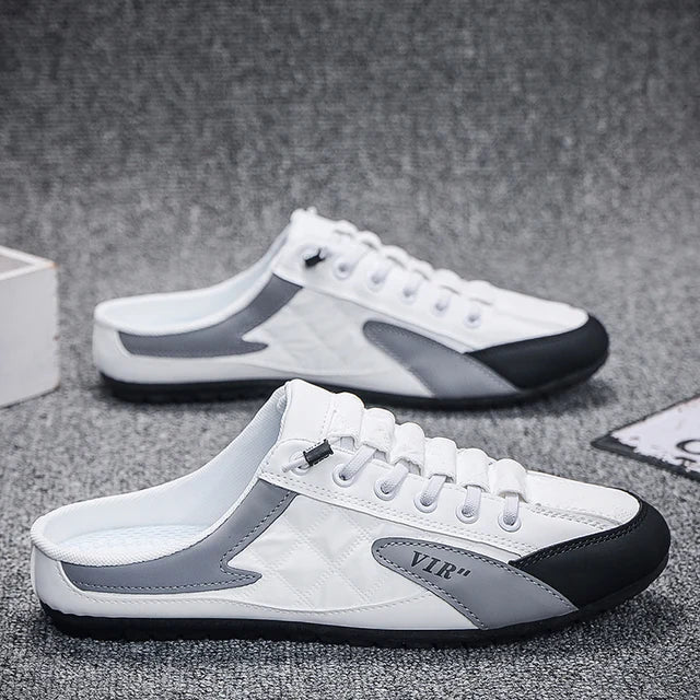 Backless Slip-On Shoes for Men