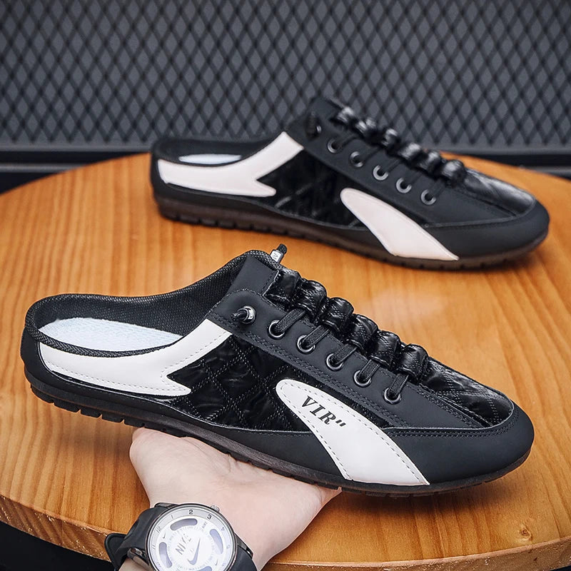 Backless Slip-On Shoes for Men