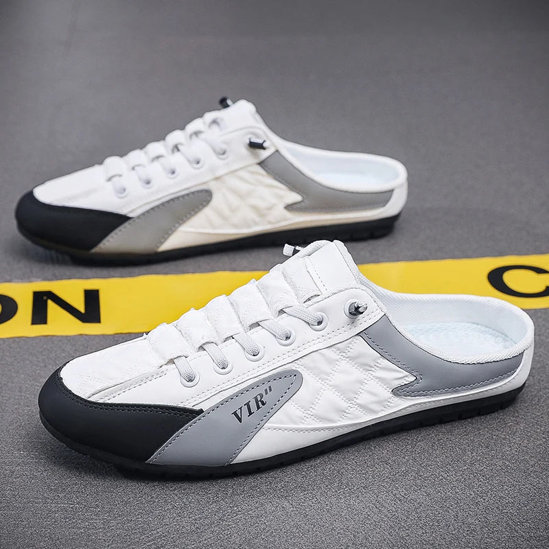 Backless Slip-On Shoes for Men