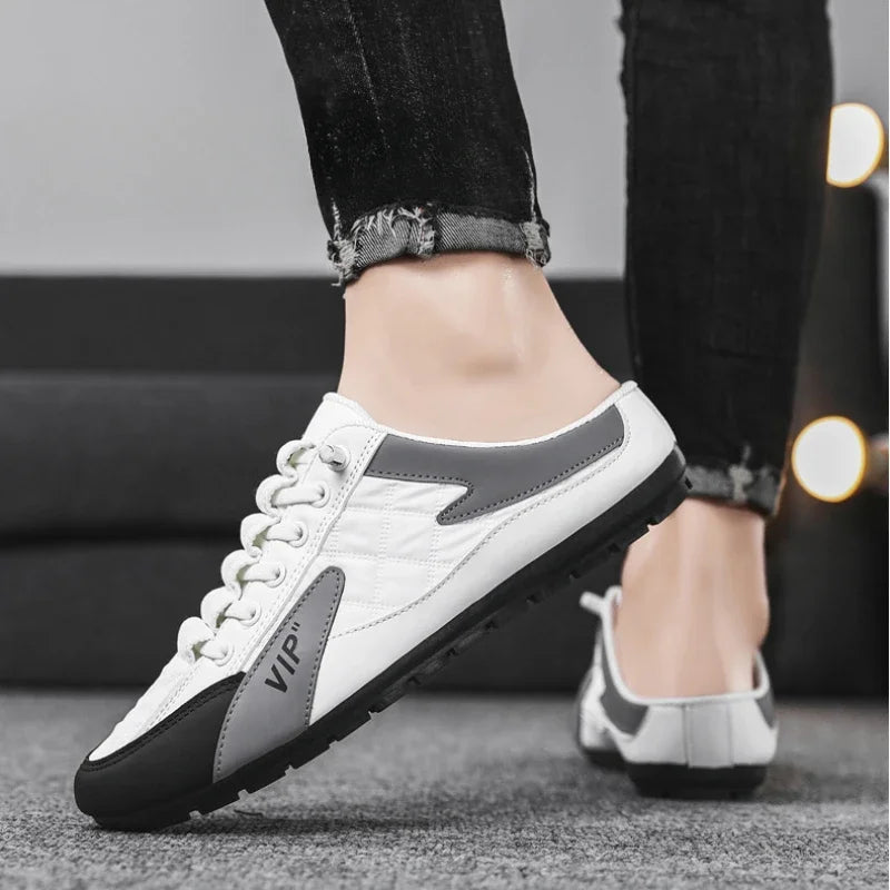 Backless Slip-On Shoes for Men