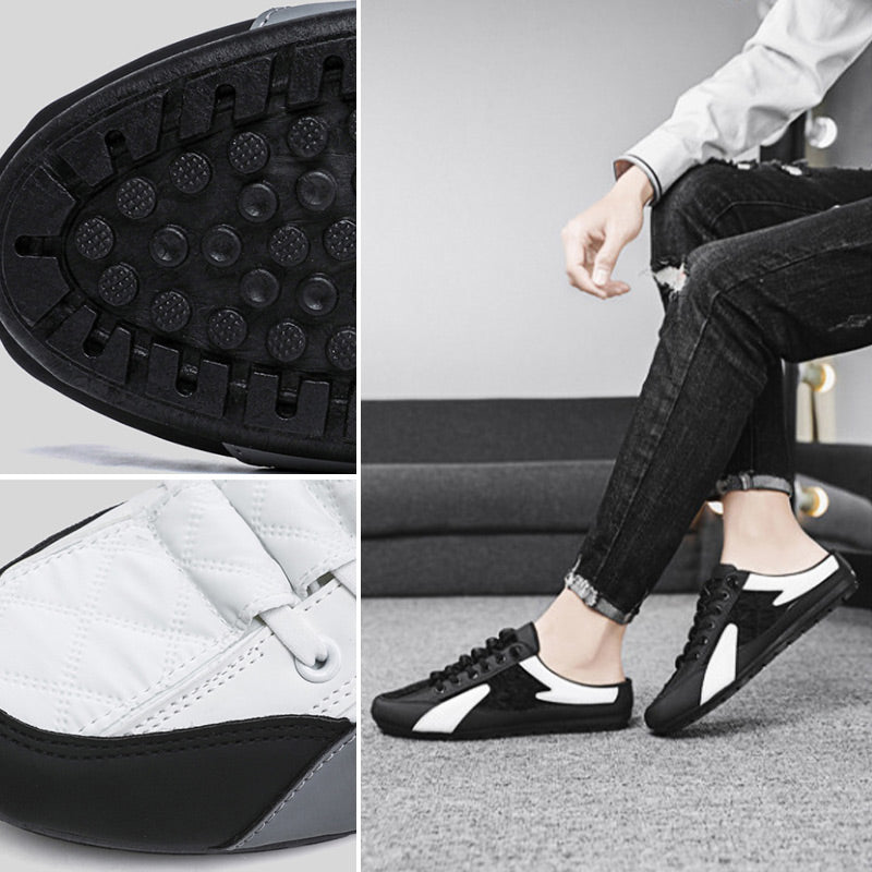Backless Slip-On Shoes for Men
